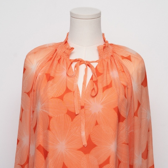 Ramy Brook | Clarke Chiffon Floral Blouse - Picture 4 of 15